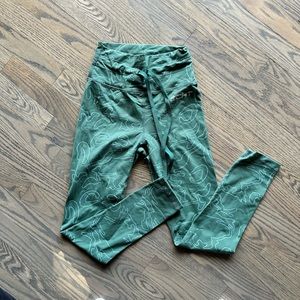 Echt Green waist tie leggings